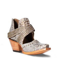 Ariat Ladies Dixon Rock 'N' Roll Silver Snake Print Booties 10036016