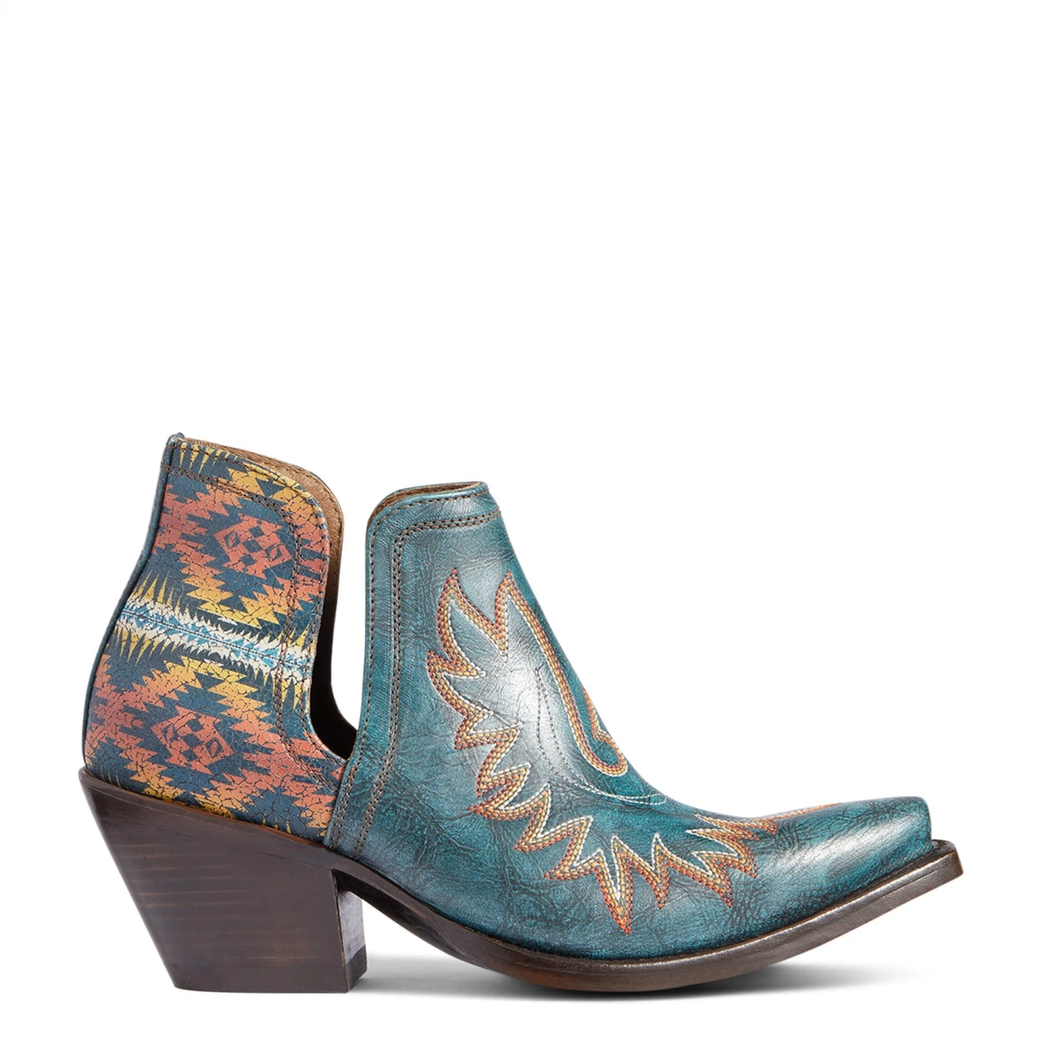 Ariat Ladies Pendleton Dixon Aged Turquoise Snip Toe Booties 10038474 4 Ariat Ladies Pendleton Dixon Aged Turquoise Snip Toe Booties 10038474 - Image 4