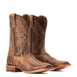 Ariat® Men's Point Ryder Tan & Burnt Brown Square Toe Boots 10042471 9 Ariat® Men's Point Ryder Tan & Burnt Brown Square Toe Boots 10042471 -Ariat Shop 10042471a