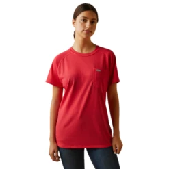 Ariat® Ladies Rebar Heat Fighter Teaberry Pink T-Shirt 10043844