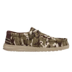 Hey Dude® Wally Men's Camo USA Flag Slip On Shoe 110067037 8 Hey Dude® Wally Men's Camo USA Flag Slip On Shoe 110067037 -Ariat Shop 110067037 WALLY CAMO FLAG LEFT 1321