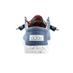 Hey Dude Men's Wally Stretch Blue Shoes 110382600 8 Hey Dude Men's Wally Stretch Blue Shoes 110382600 -Ariat Shop 110382600 WALLY STRETCH BLUE 05