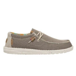 Hey Dude Men's Wally Eco Sox Desert Brown Slip On Shoes 112471581 -Ariat Shop 112471581 WALLY ECO SOX DESERT BROWN LEFT 11