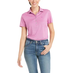 Ariat Ladies Talent Meadow Mauve SS Polo Shirt 10035019
