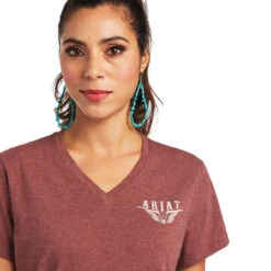Ariat® Ladies R.E.A.L™ Longhorn Roasted Russet T-Shirt 10040621 12 Ariat® Ladies R.E.A.L™ Longhorn Roasted Russet T-Shirt 10040621 -Ariat Shop 1280 QbHfF4q35t825on4