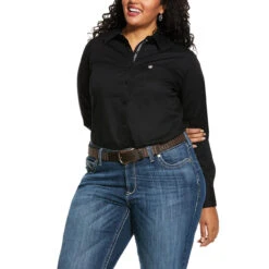 Ariat® Ladies Kirby Stretch Shirt Black Long Sleeve Button Up 10022056 -Ariat Shop 1280 iGIw2HcOQF11