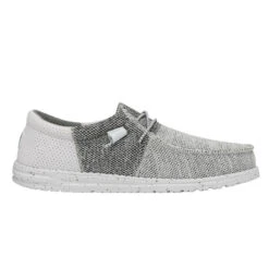 Hey Dude Men's Wally Tri Stone White Slip On Shoes 40037-1KA 8 Hey Dude Men's Wally Tri Stone White Slip On Shoes 40037-1KA -Ariat Shop 40037 1KA WALLYTRI STONEWHITE LEFTSIDE11