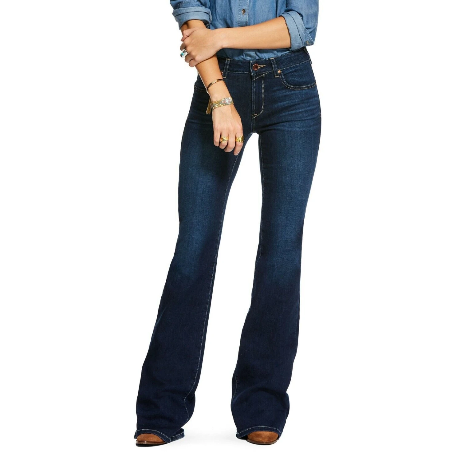 Ariat® Ladies Ultra Stretch Perfect Rise Katie Flare Jeans 10027692 2 Ariat® Ladies Ultra Stretch Perfect Rise Katie Flare Jeans 10027692 - Image 2