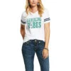 Ariat Ladies White Ramblin Vibes Short Sleeve T-Shirts 10031740