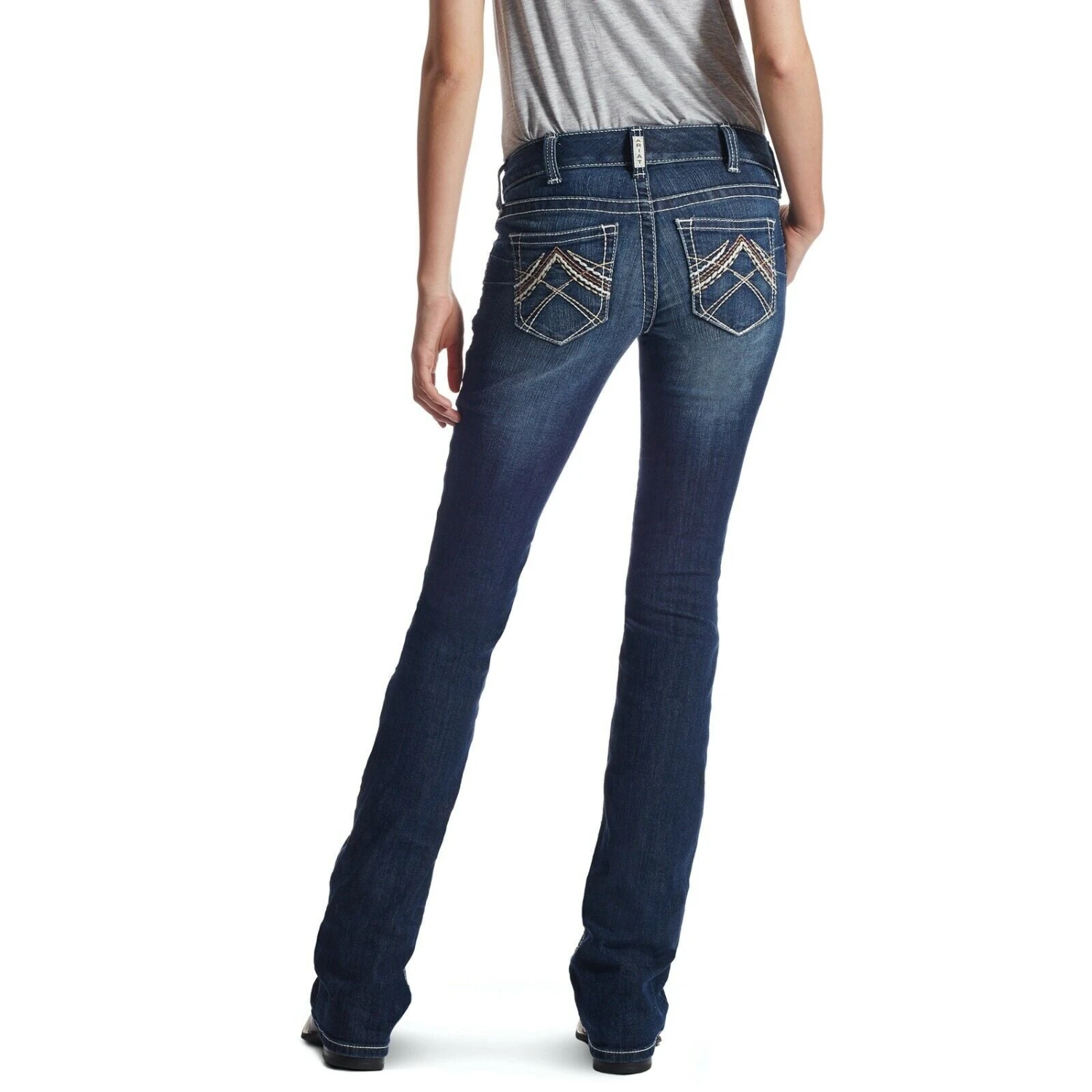Ariat® Ladies R.E.A.L™ Low Rise Stretch Rosy Boot Cut Jeans 10018351 1 Ariat® Ladies R.E.A.L™ Low Rise Stretch Rosy Boot Cut Jeans 10018351