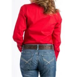 Cinch Ladies Solid Red Button-Down Shirt MSW9164032 6 Cinch Ladies Solid Red Button-Down Shirt MSW9164032 -Ariat Shop 57 f142441d 5e40 4dd6 b14f c2ddf6c6dd11