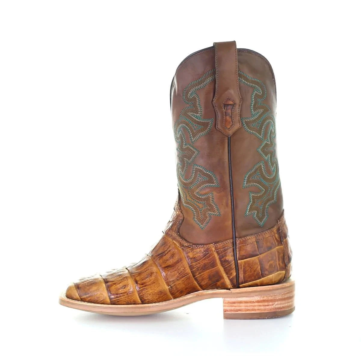 Corral Boots Corral Men's Antique Saddle Caiman Leather Boots A4055 4 Corral Boots Corral Men's Antique Saddle Caiman Leather Boots A4055 - Image 4