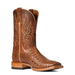 Ariat® Men's Relentless Denton Carmel Tan Exotic Boots 10035923 -Ariat Shop F21 MNS WEST 10035923 medial