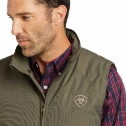 Ariat Men's Team Logo Walnut Concealed Carry Insulated Vest 10037551 -Ariat Shop F21 MNS WEST 10037551 detail04