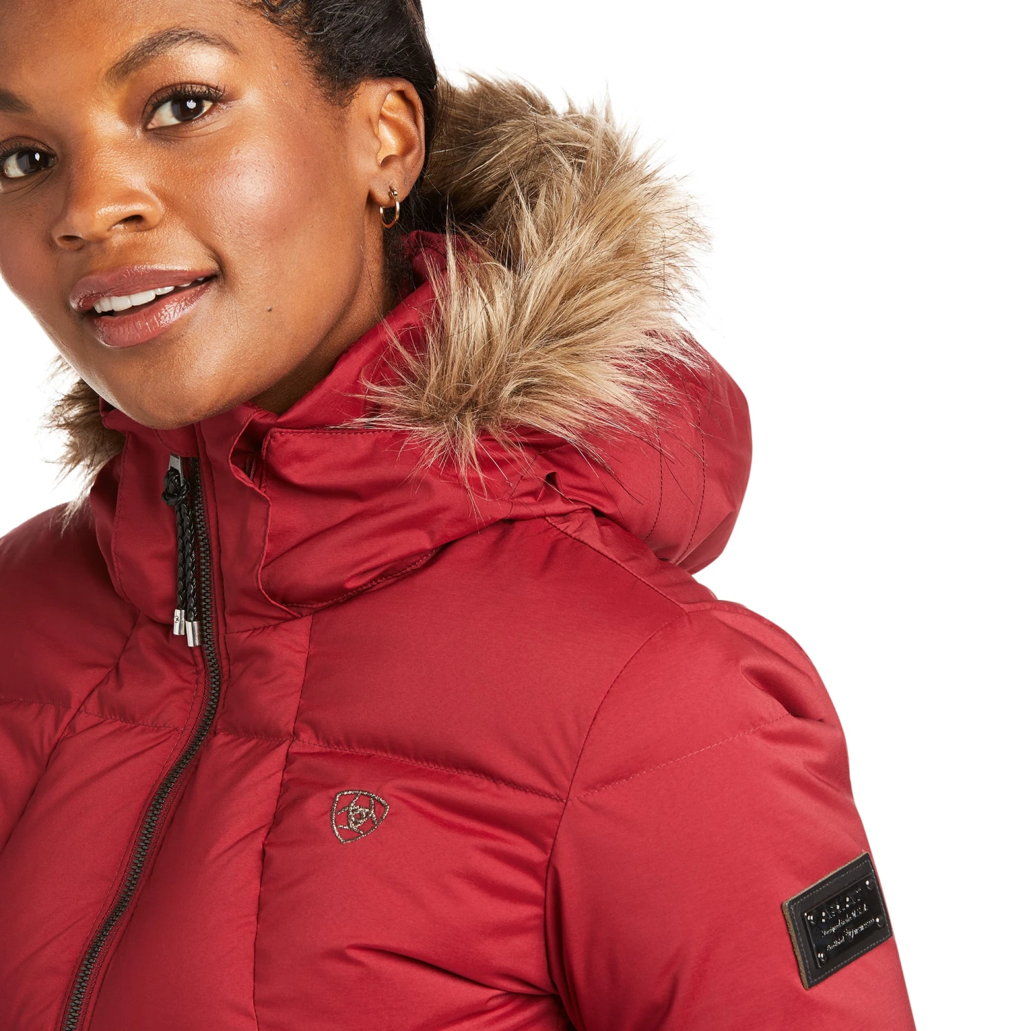 Ariat® Ladies Altitude Down Red Rhubard Jacket 10037471 3 Ariat® Ladies Altitude Down Red Rhubard Jacket 10037471 - Image 3