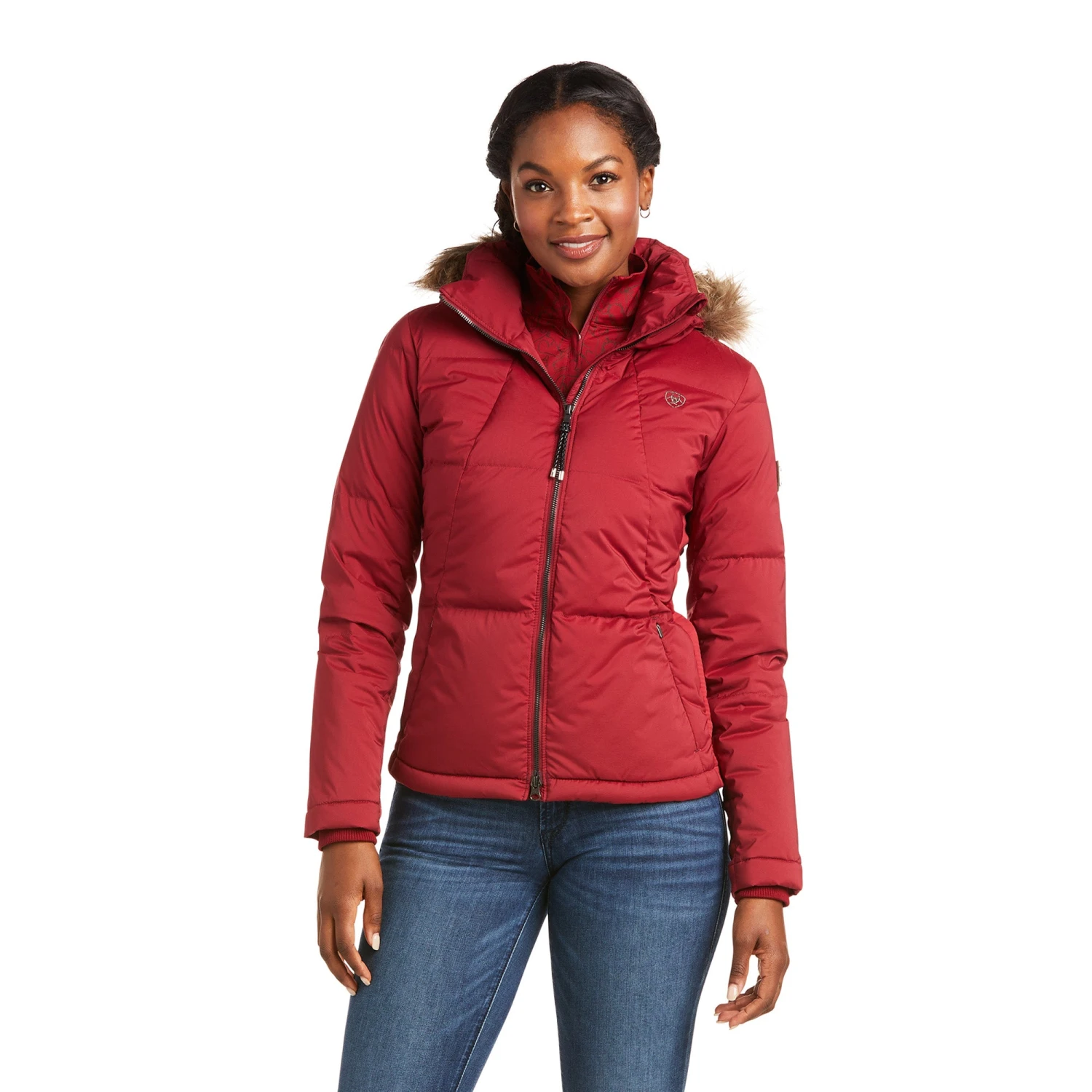 Ariat® Ladies Altitude Down Red Rhubard Jacket 10037471 1 Ariat® Ladies Altitude Down Red Rhubard Jacket 10037471