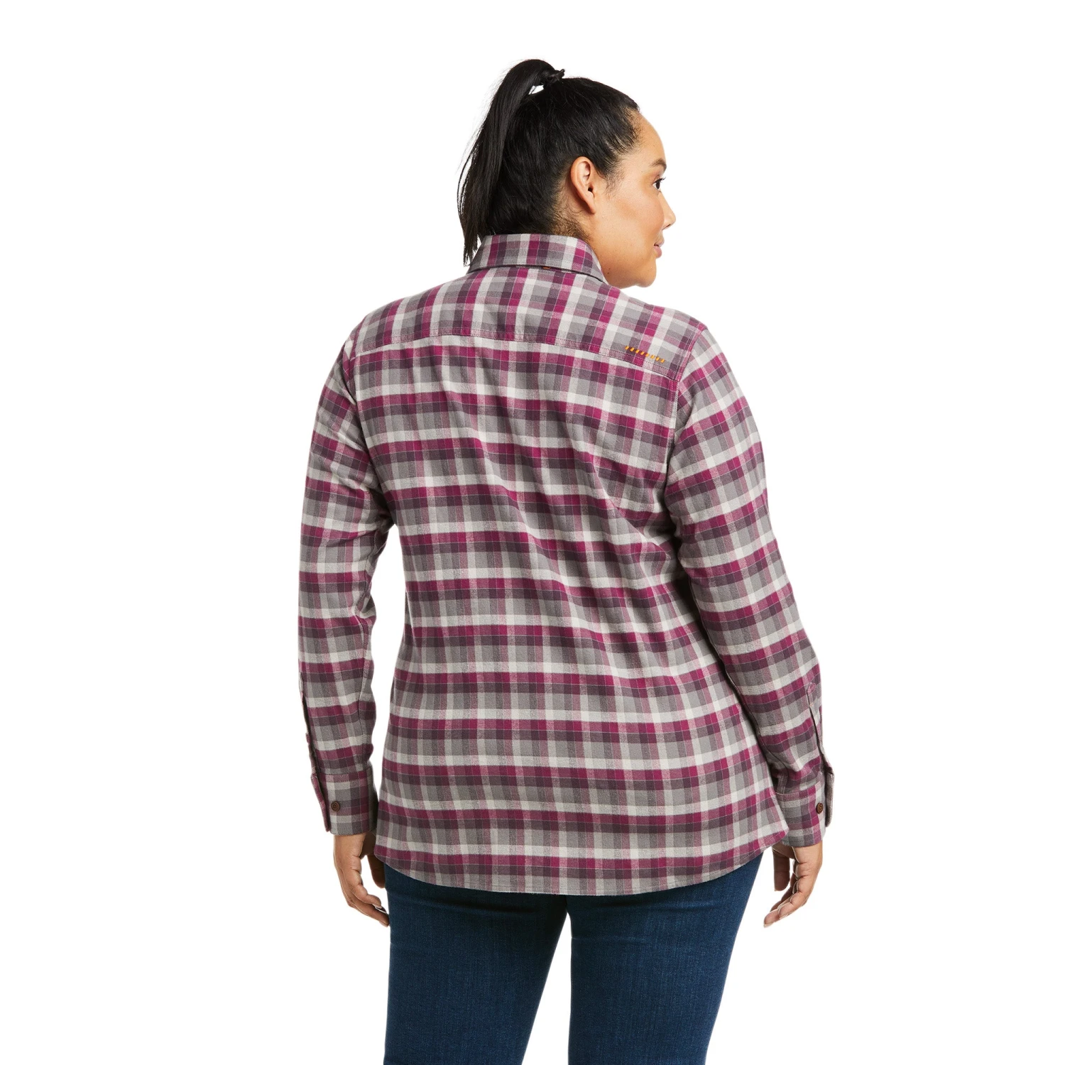 Ariat® Ladies Rebar DuraStretch™ Flannel Plaid Work Shirt 10037475 5 Ariat® Ladies Rebar DuraStretch™ Flannel Plaid Work Shirt 10037475 - Image 5
