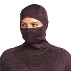 Ariat Ladies Rebar Gridwork Plum Balaclava Baselayer Top 10037677 -Ariat Shop F21 WMS WORK 10037677 detail01 plus 1