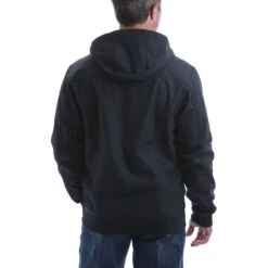 Cinch Men's Black Logo Softshell Hooded Bonded Jacket MWJ1524001 9 Cinch Men's Black Logo Softshell Hooded Bonded Jacket MWJ1524001 -Ariat Shop MWJ1524001 2175 3