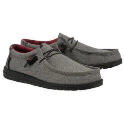 Hey Dude® Men's Wally Eco Ascend Ripstop Grey Shoes 112623335