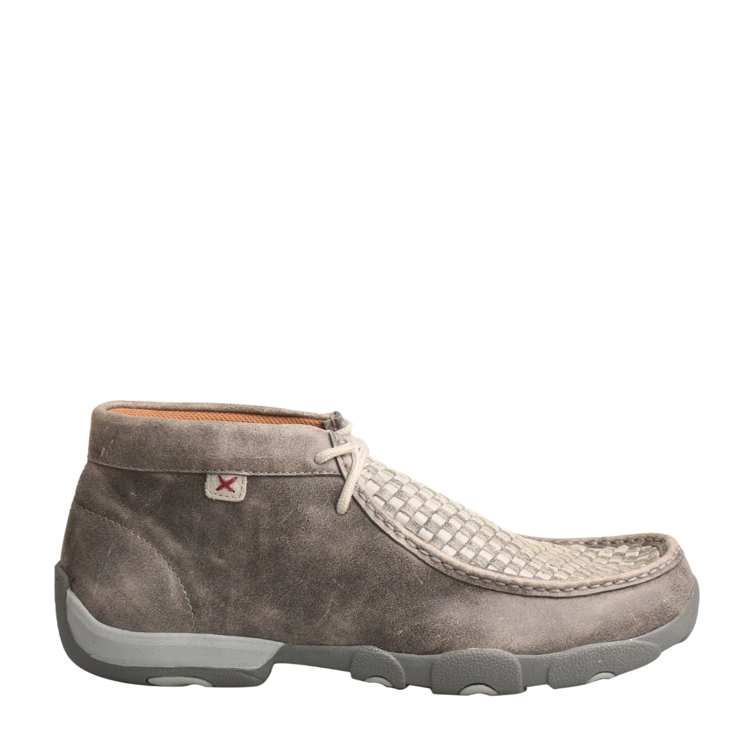 Twisted X Men's Casual Gray Basket Weave Driving Mocs MDM0073 2 Twisted X Men's Casual Gray Basket Weave Driving Mocs MDM0073 - Image 2