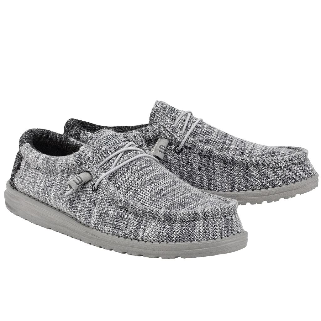Hey Dude® Men's Wally Stretch Platinum Mix Shoes 110383267 1 Hey Dude® Men's Wally Stretch Platinum Mix Shoes 110383267