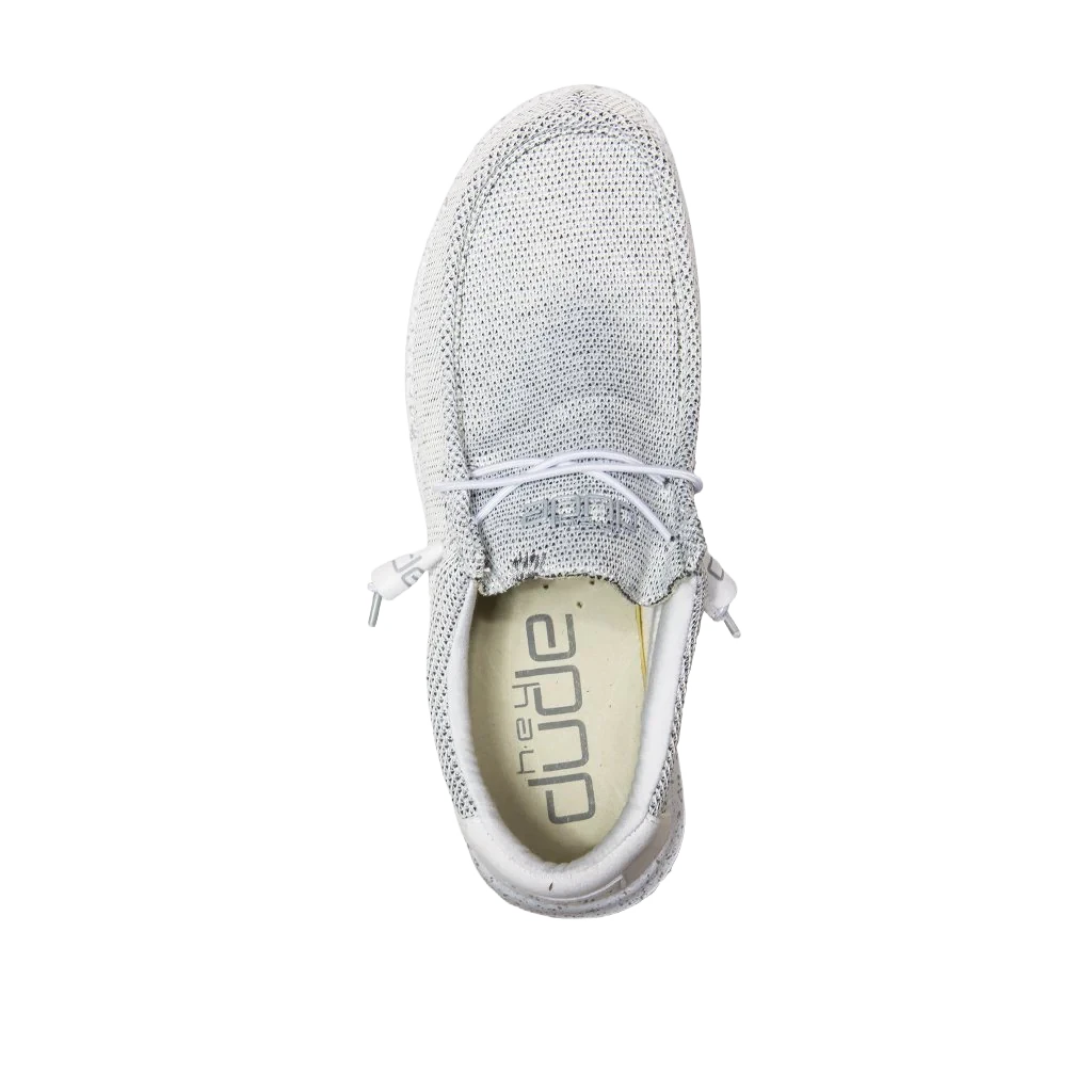 Hey Dude Men's Wally Sox Stone White Shoes 110350703 2 Hey Dude Men's Wally Sox Stone White Shoes 110350703 - Image 2