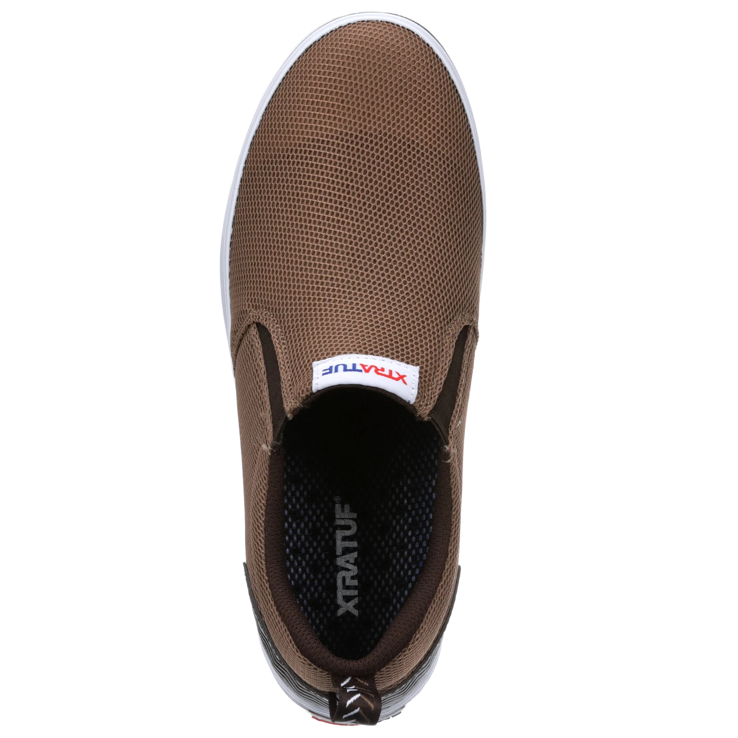 XTRATUF Men's Sharkbyte Airmesh Brown Slip-On Deck Shoes XSAM-900 2 XTRATUF Men's Sharkbyte Airmesh Brown Slip-On Deck Shoes XSAM-900 - Image 2