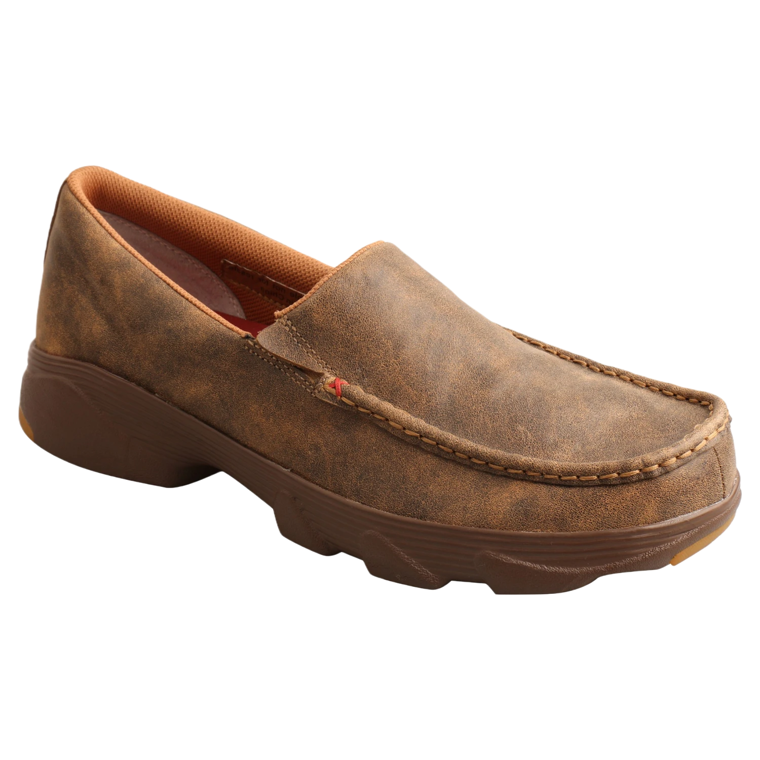 Twisted X Men's Bomber Brown Slip-On Crossover Moc Shoes MIE0001 1 Twisted X Men's Bomber Brown Slip-On Crossover Moc Shoes MIE0001
