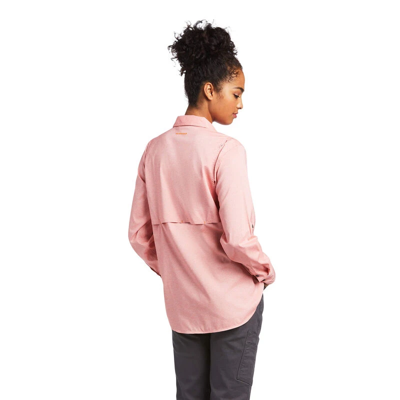 Ariat® Ladies Rebar VentTEK Summer Melon Button Down Shirt 10039481 5 Ariat® Ladies Rebar VentTEK Summer Melon Button Down Shirt 10039481 - Image 5