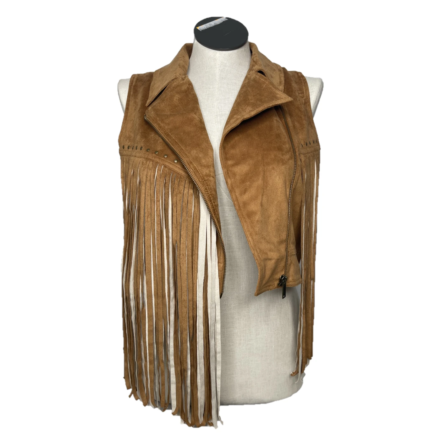 Rock & Roll Cowgirl® Ladies Microsuede Fringe Brown Vest RRWO98R0XU 1 Rock & Roll Cowgirl® Ladies Microsuede Fringe Brown Vest RRWO98R0XU