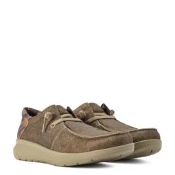 Ariat Men's Hilo Stretch Lace Dark Tan & Rust Aztec Shoe 10040445 10 Ariat Men's Hilo Stretch Lace Dark Tan & Rust Aztec Shoe 10040445 -Ariat Shop S22 MNS WEST 10040445 pair