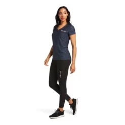 Ariat® Ladies Laguna Short Sleeve Blue Nights Baselayer Shirt 10039544 -Ariat Shop S22 WMS WEST 10039544 full