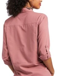 Ariat Ladies Outbound VenTEK™ Antuque Rubia Button Down Shirt 10039808 -Ariat Shop S22 WMS WEST 10039808 detail02