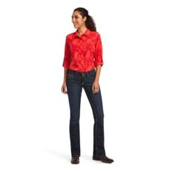 Ariat® Women's VentTEK™ Stretch Island Shadow Floral Print Shirt 10040584 -Ariat Shop S22 WMS WEST 10040584 full