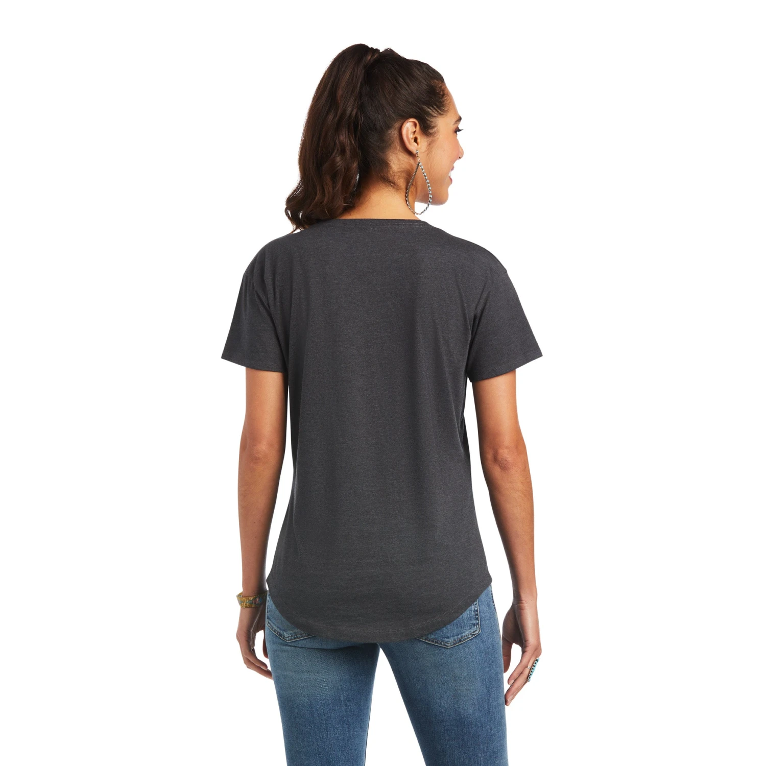 Ariat® Ladies Soaring Boot Charcoal Heather Graphic T-shirt 10040963 2 Ariat® Ladies Soaring Boot Charcoal Heather Graphic T-shirt 10040963 - Image 2