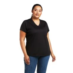 Ariat® Ladies Rebar Polartec Elite All Season Work T-Shirt 10039612 6 Ariat® Ladies Rebar Polartec Elite All Season Work T-Shirt 10039612 -Ariat Shop S22 WMS WORK 10039612 front plus 1