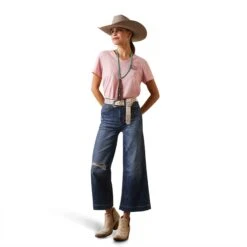 Ariat® Ladies R.E.A.L™ Grazin Graphic Coral Blush T-Shirt 10043410 6 Ariat® Ladies R.E.A.L™ Grazin Graphic Coral Blush T-Shirt 10043410 -Ariat Shop S23 WMS WEST 10043410 full