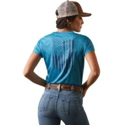 Ariat® Ladies Laguna Patriot Mosaic Blue T-Shirt 10043626