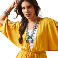 Ariat® Ladies Carmen York Yellow Top 10043667 -Ariat Shop S23 WMS WEST 10043667 detail02