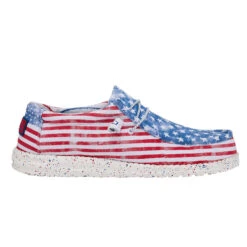 Hey Dude Men's Wally Stars N Stripes Shoes 150202699 8 Hey Dude Men's Wally Stars N Stripes Shoes 150202699 -Ariat Shop xcfgjftjufxr