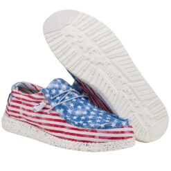 Hey Dude Men's Wally Stars N Stripes Shoes 150202699 7 Hey Dude Men's Wally Stars N Stripes Shoes 150202699 -Ariat Shop xgdfh